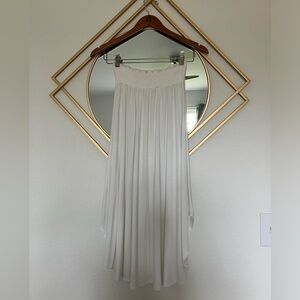 Bamboo skirt, elasticized waistband.  Part of a set.